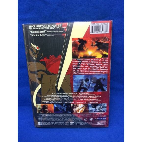 Afro Samurai Directors Cut Samuel L Jackson DVD - Picture 3 of 12